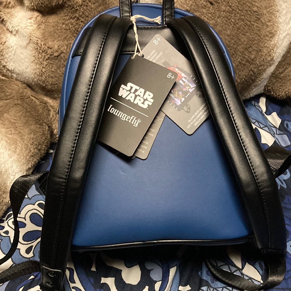Star Wars Loungefly Backpack with Jedi and Sith - Picture 3 of 8